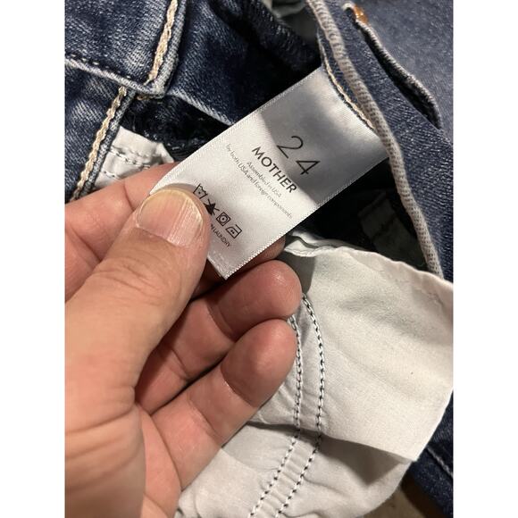 Mother Jeans Womens 24 Flare Bell Bottom Weekender Fray Teaming Up Made In USA - Picture 5 of 15